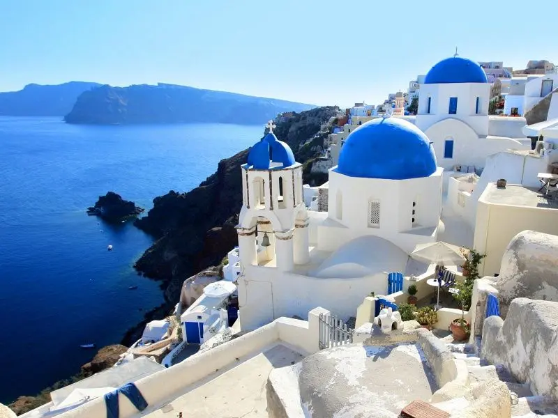 Países que no piden visa a los colombianos Santorini