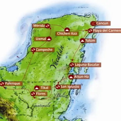 días en México Ruta Maya