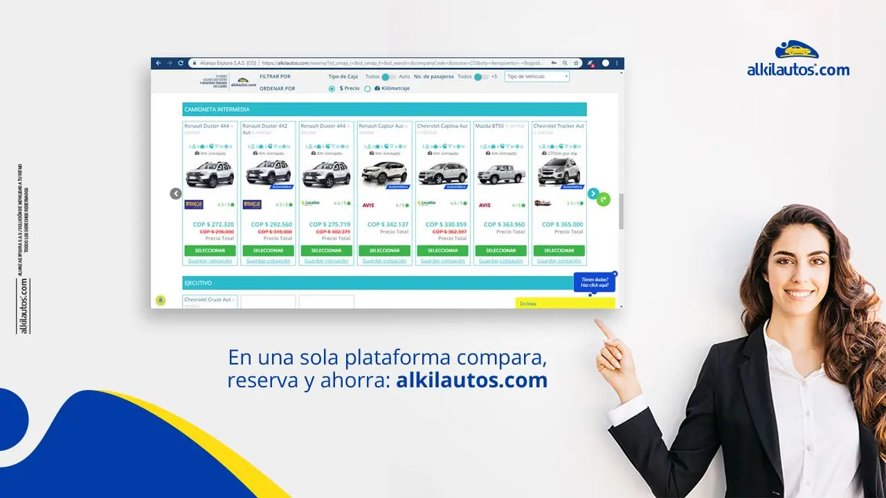 Alkilautos - Ver: Alquiler de carro en Bogotá